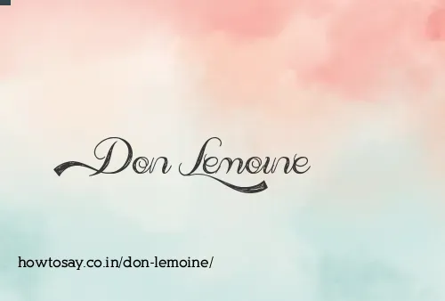 Don Lemoine