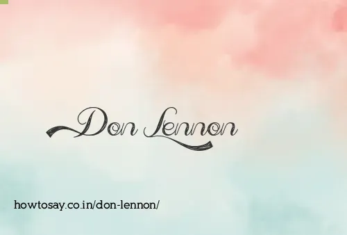 Don Lennon