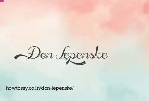 Don Lepenske