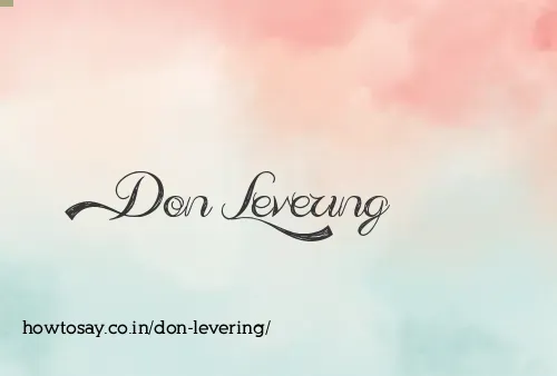 Don Levering