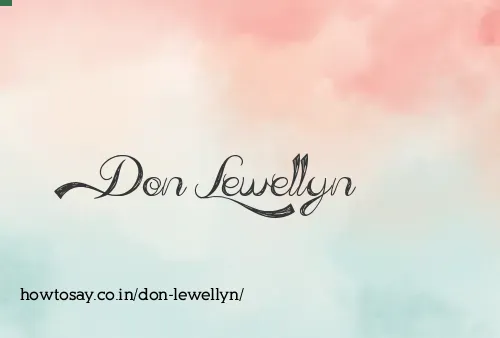 Don Lewellyn