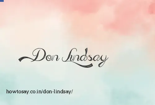 Don Lindsay