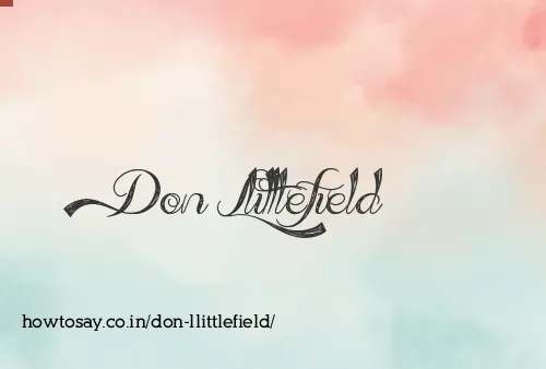 Don Llittlefield