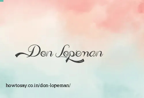 Don Lopeman