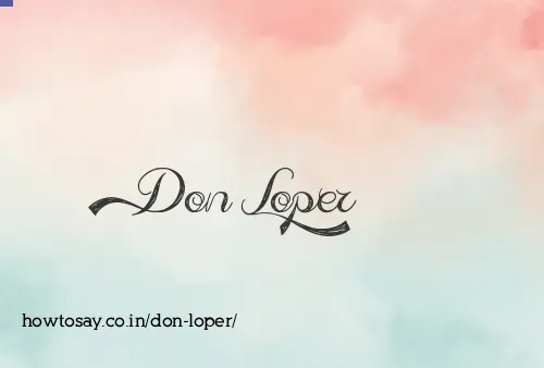 Don Loper