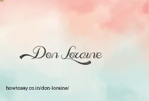 Don Loraine