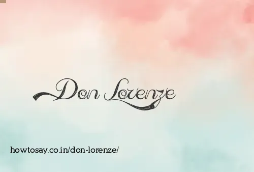 Don Lorenze