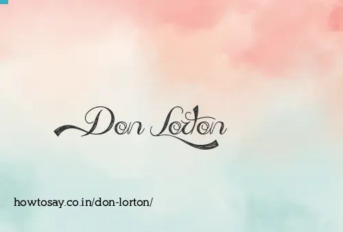 Don Lorton
