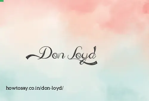 Don Loyd