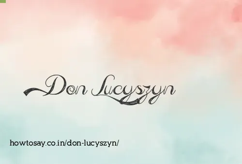 Don Lucyszyn