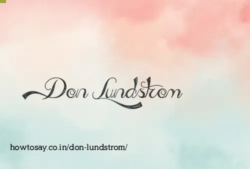 Don Lundstrom