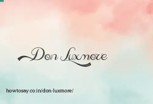 Don Luxmore
