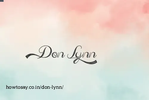 Don Lynn