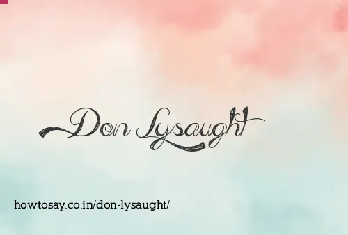 Don Lysaught