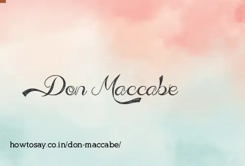Don Maccabe