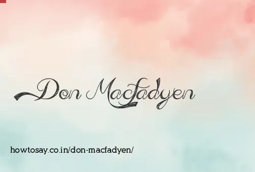 Don Macfadyen