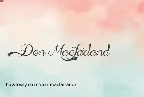 Don Macfarland