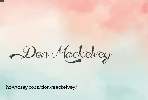 Don Mackelvey