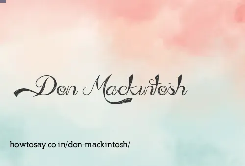 Don Mackintosh