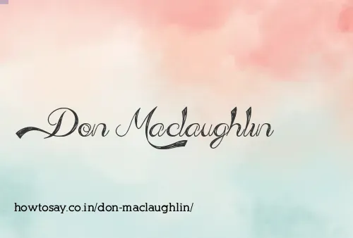 Don Maclaughlin