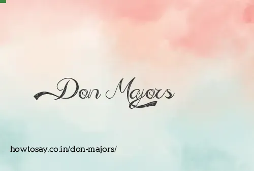 Don Majors