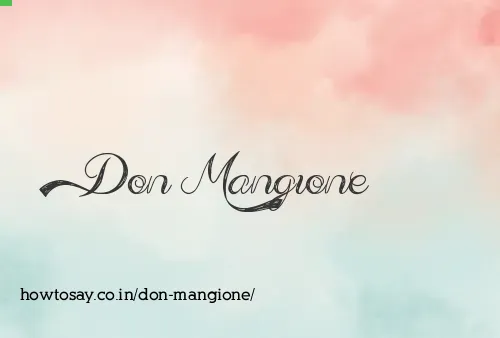 Don Mangione