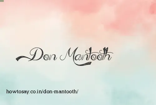 Don Mantooth