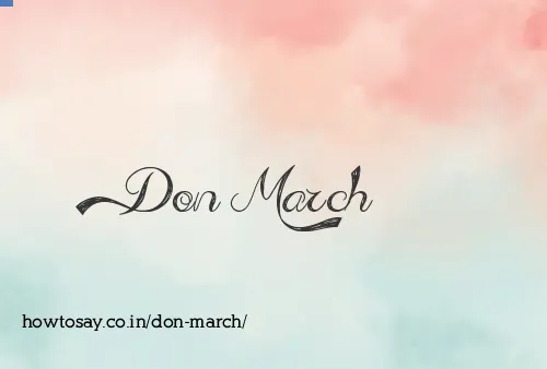 Don March