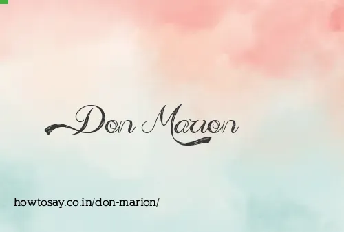 Don Marion