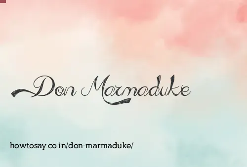 Don Marmaduke