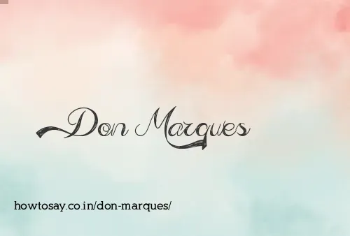 Don Marques