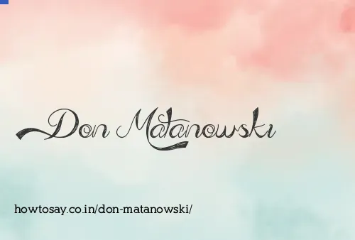 Don Matanowski