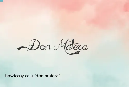 Don Matera