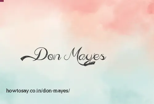 Don Mayes