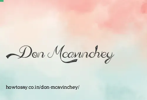 Don Mcavinchey