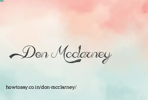 Don Mcclarney