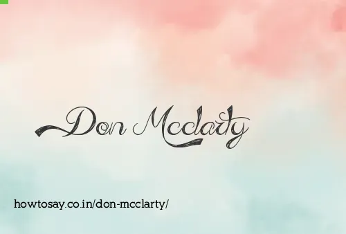 Don Mcclarty