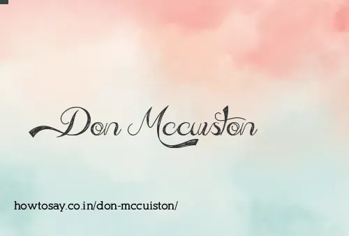 Don Mccuiston