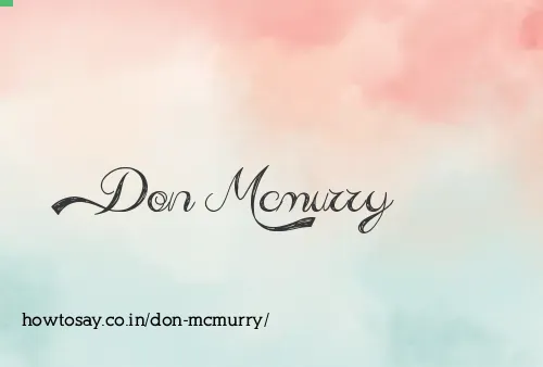 Don Mcmurry