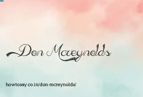 Don Mcreynolds
