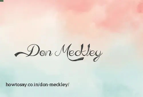 Don Meckley