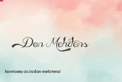 Don Mehrtens