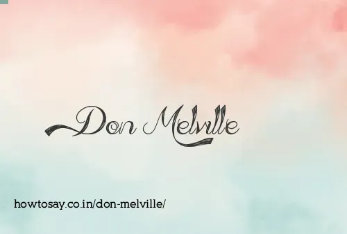 Don Melville