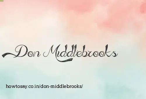Don Middlebrooks