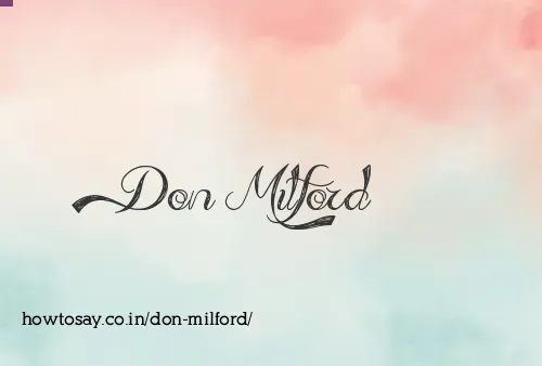 Don Milford