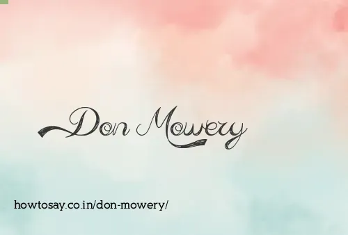 Don Mowery