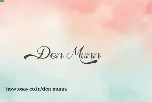 Don Munn