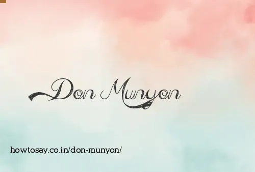 Don Munyon