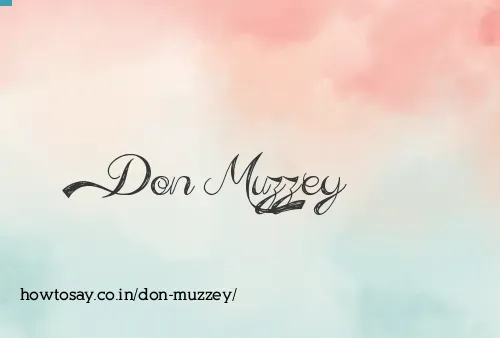 Don Muzzey