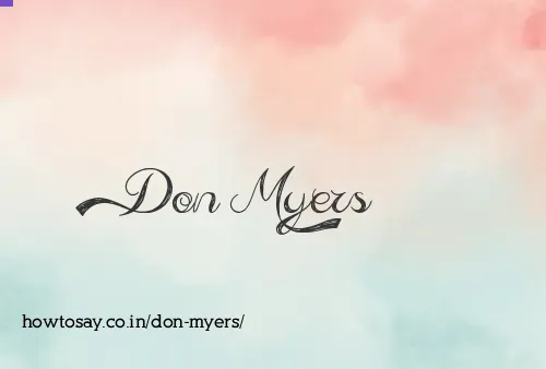 Don Myers